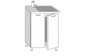 2.60.2м Грейс Шкаф-стол под мойку с двумя дверцами  в Ирбите - irbit.mebel-e96.ru | фото